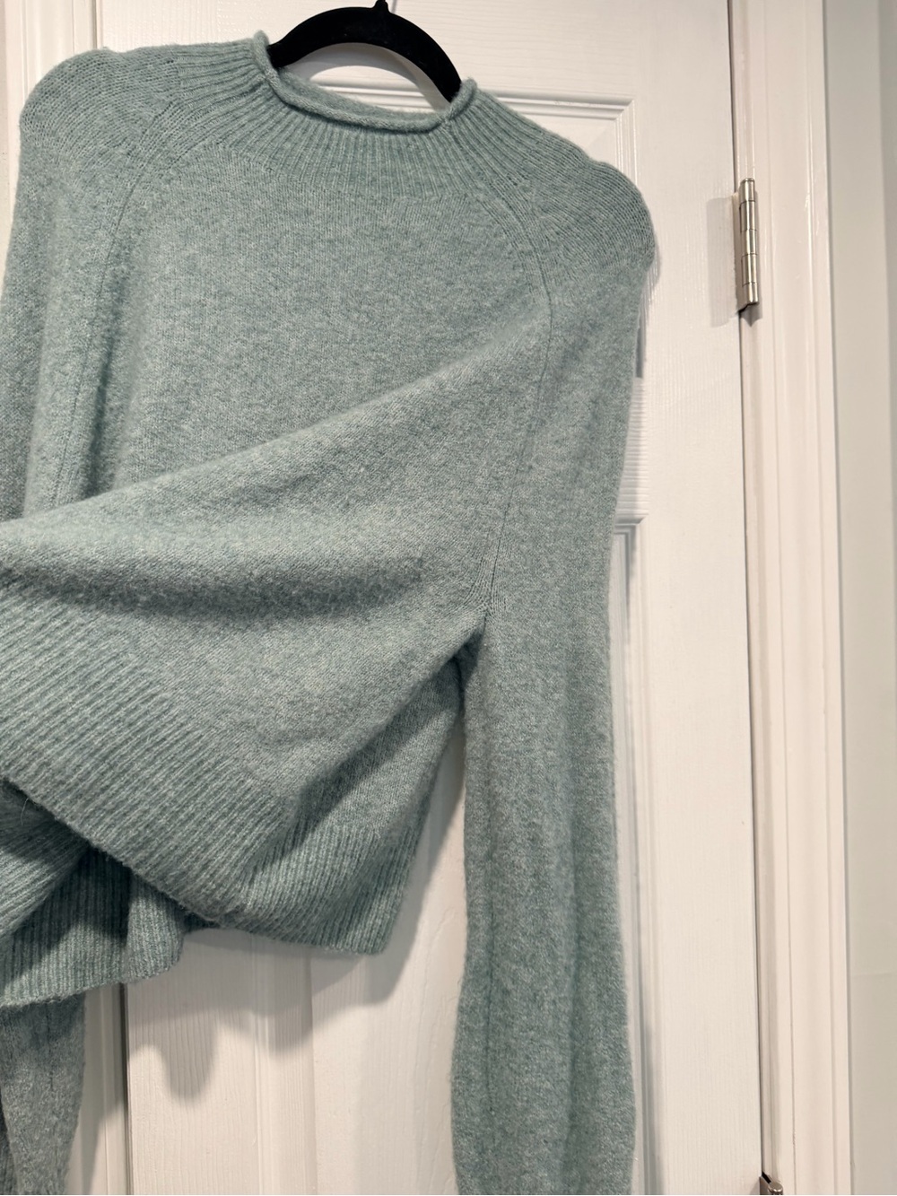 J.Crew Size S Sage Green Merino Wool Alpaca Blend Crewneck Sweater - Picture 4 of 9